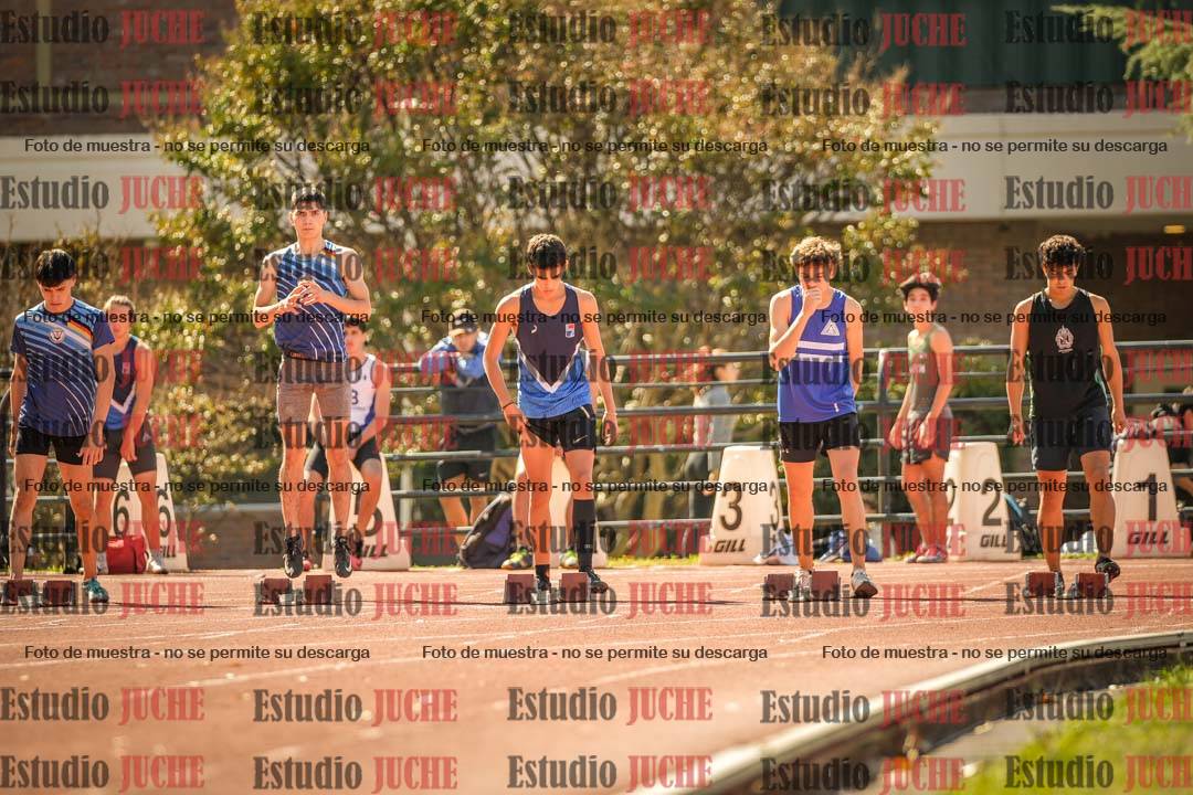 Fotos de los 100 m llanos de varones