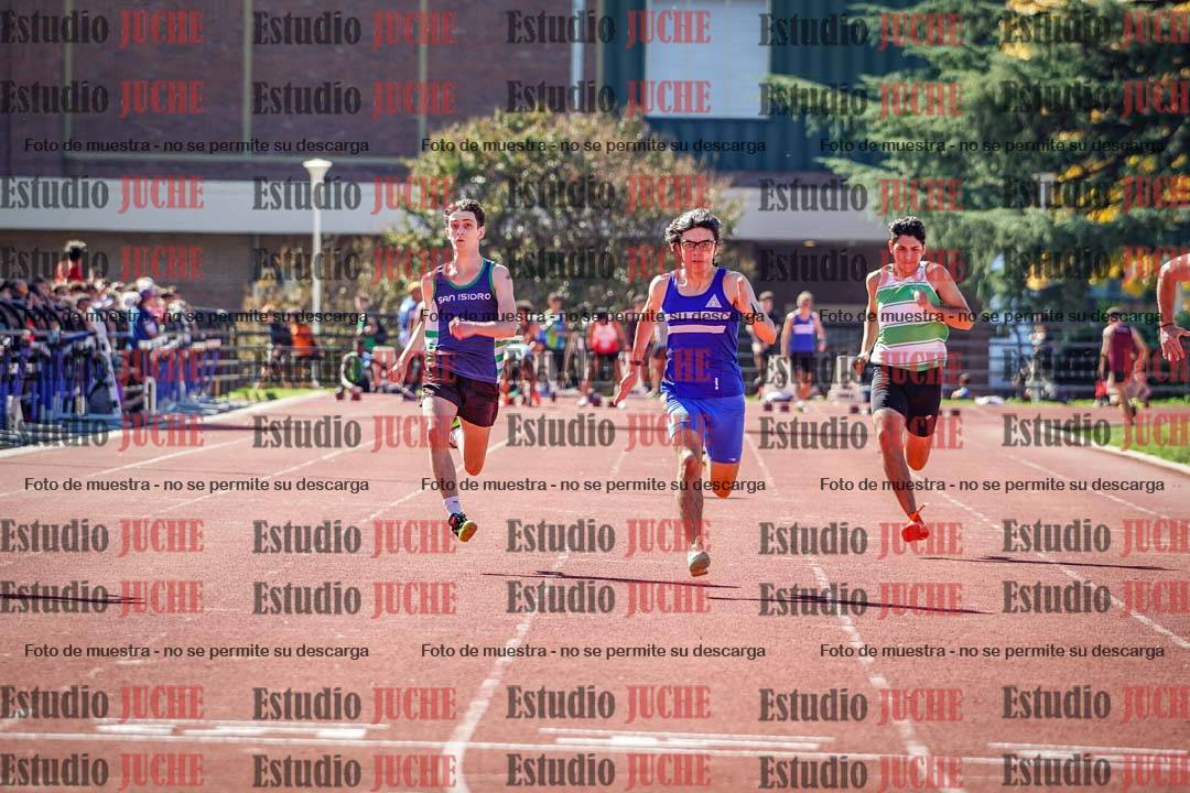 Fotos de los 100 m llanos de varones