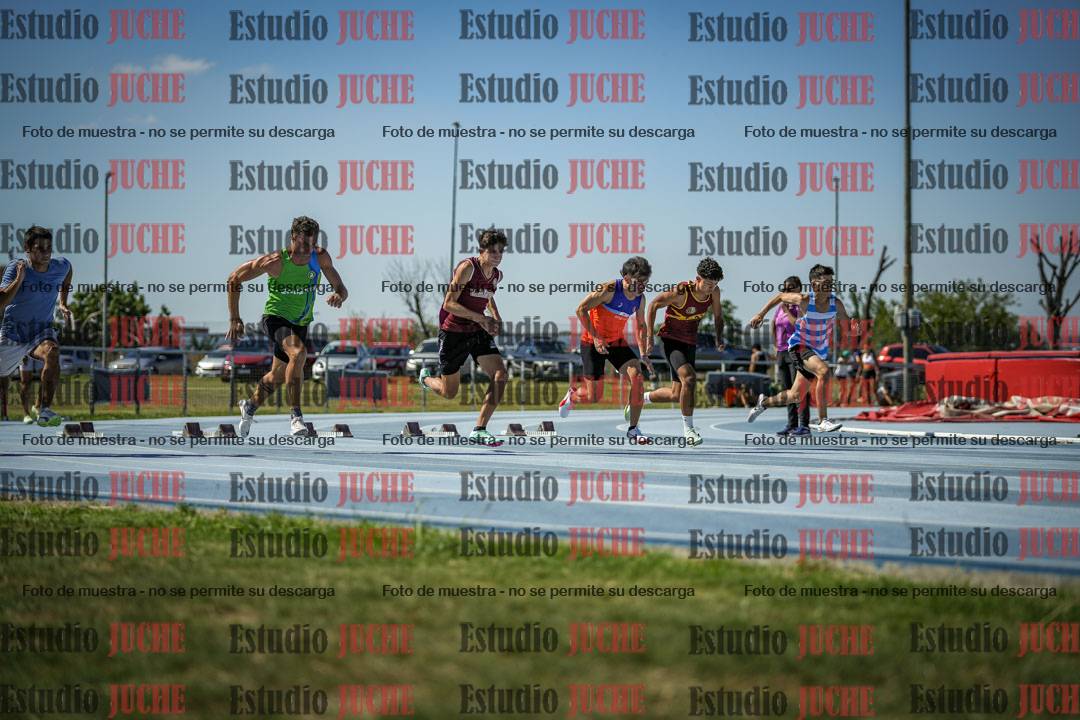 Fotos de los 100 m llanos de varones
