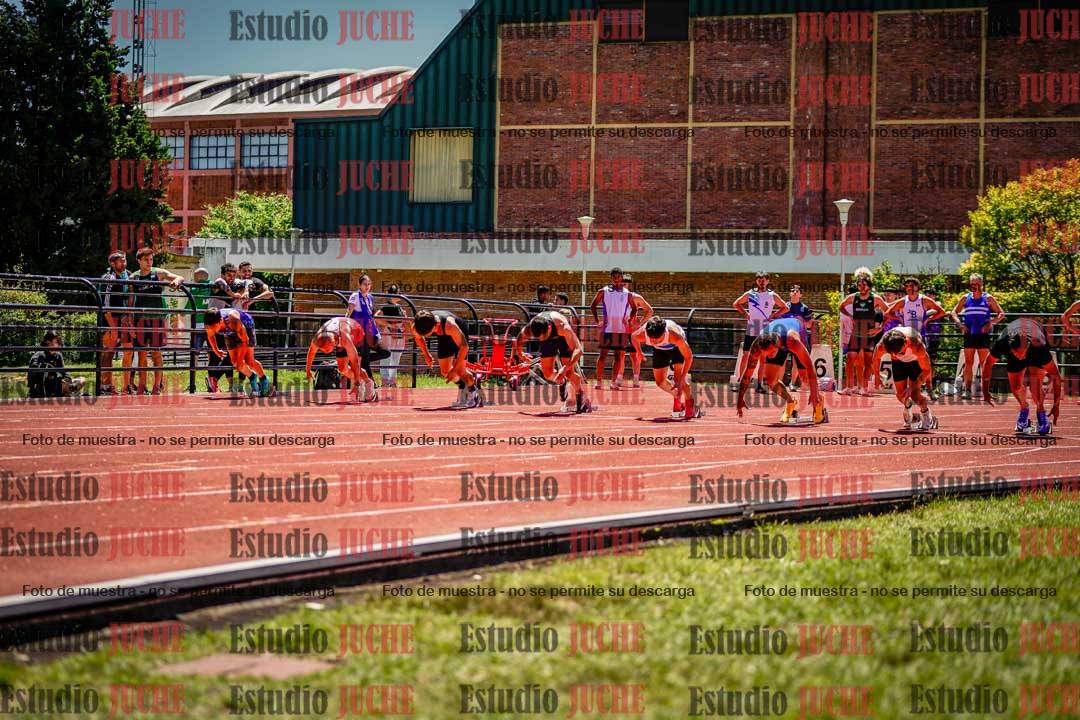 Fotos de los 100 m llanos de varones