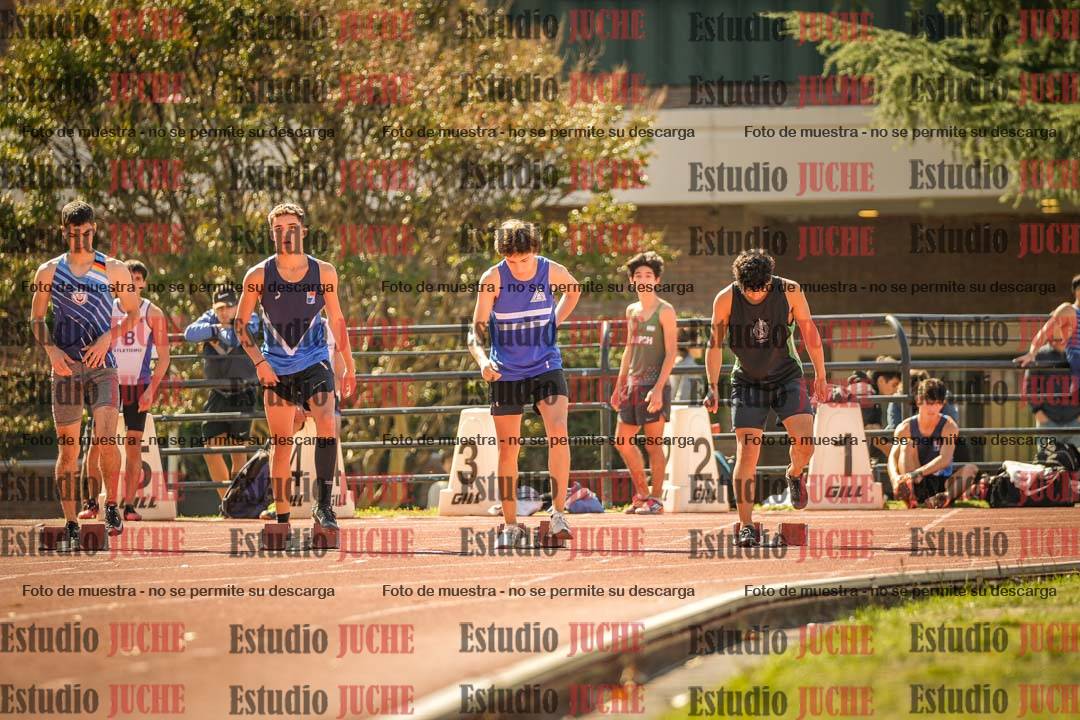 Fotos de los 100 m llanos de varones