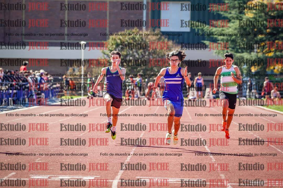 Fotos de los 100 m llanos de varones