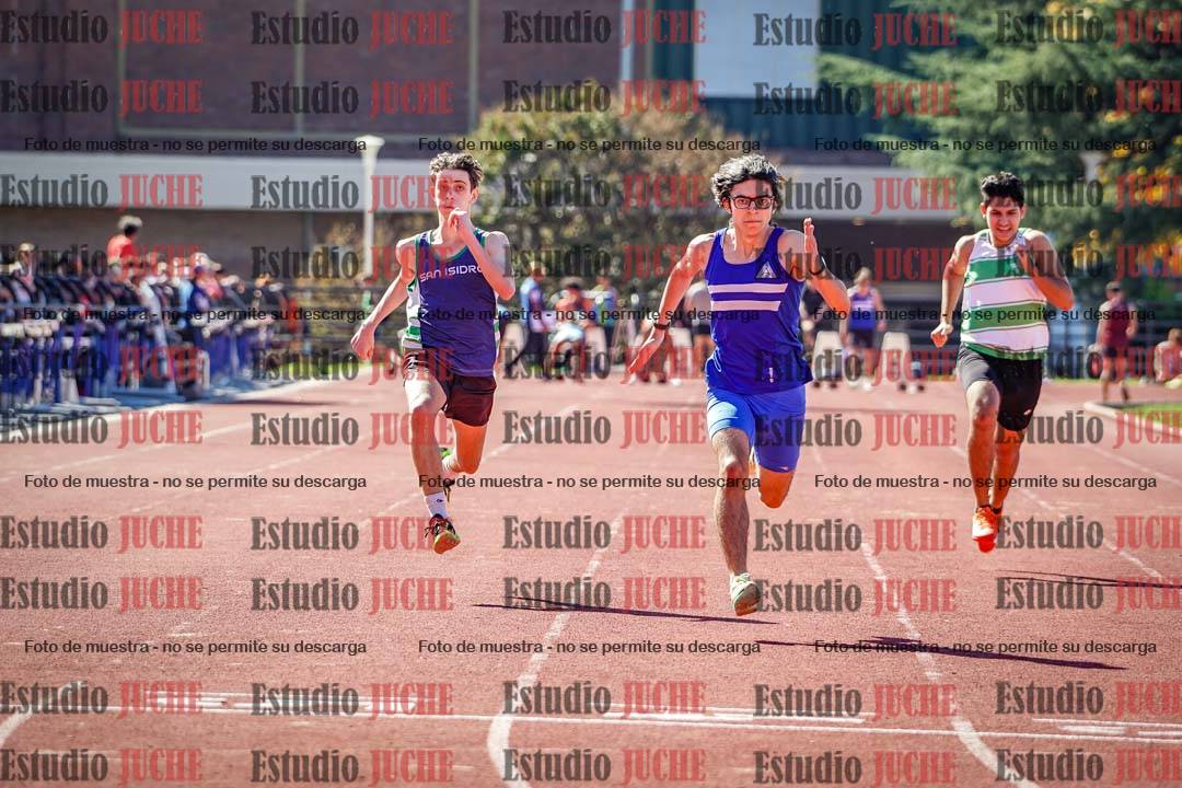 Fotos de los 100 m llanos de varones