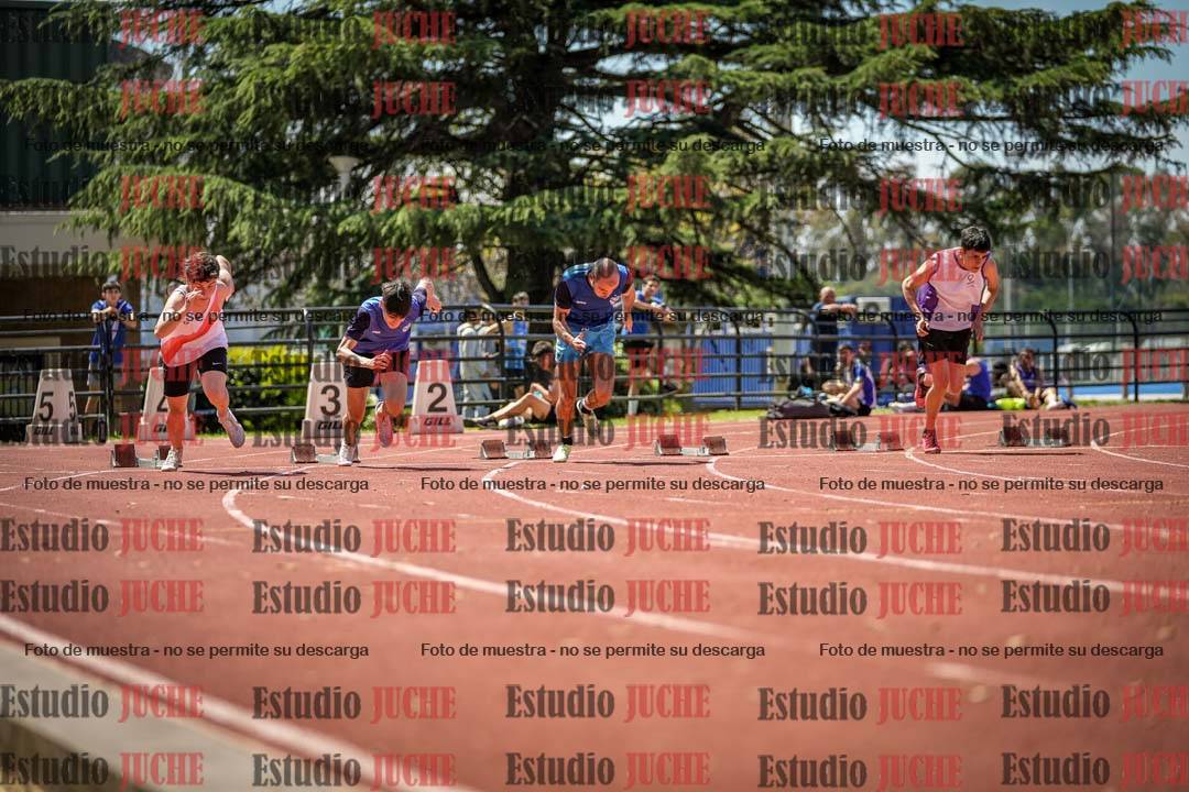 Fotos de los 100 m llanos de varones