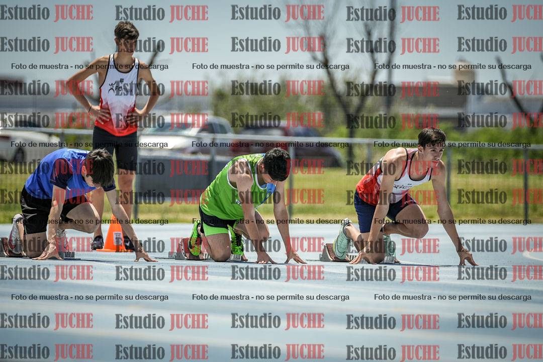 Fotos de los 100 m llanos de varones