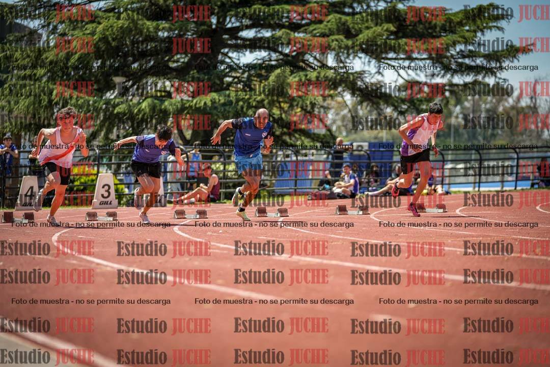 Fotos de los 100 m llanos de varones