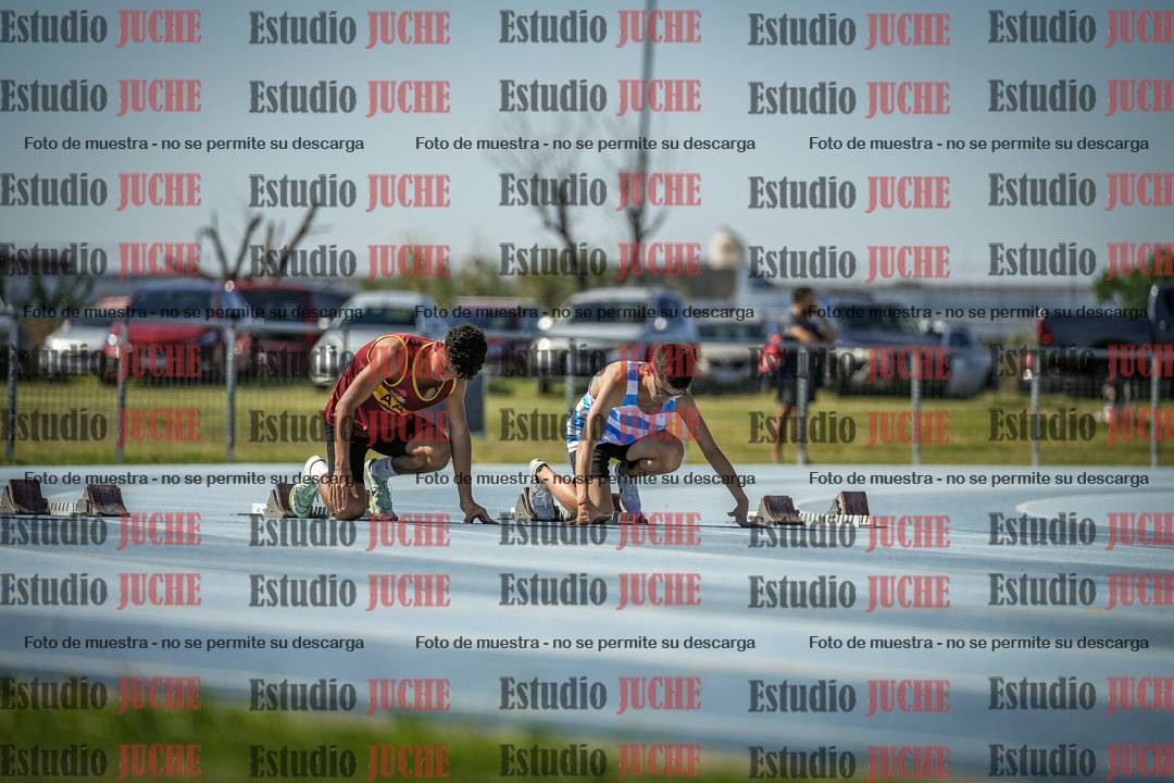 Fotos de los 100 m llanos de varones