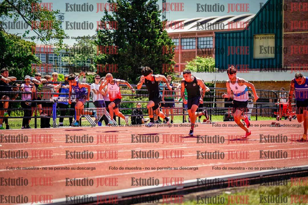 Fotos de los 100 m llanos de varones