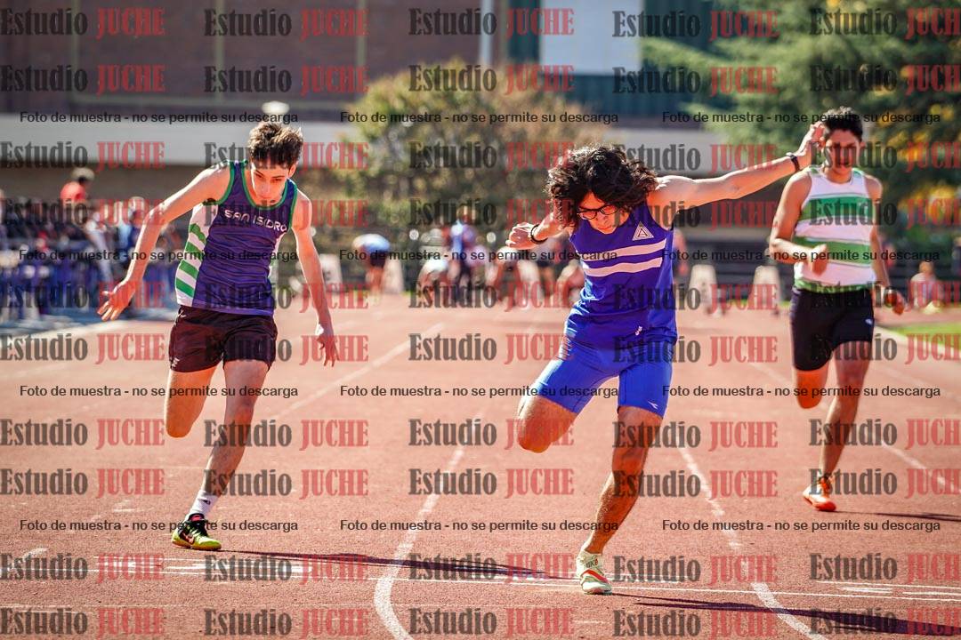 Fotos de los 100 m llanos de varones