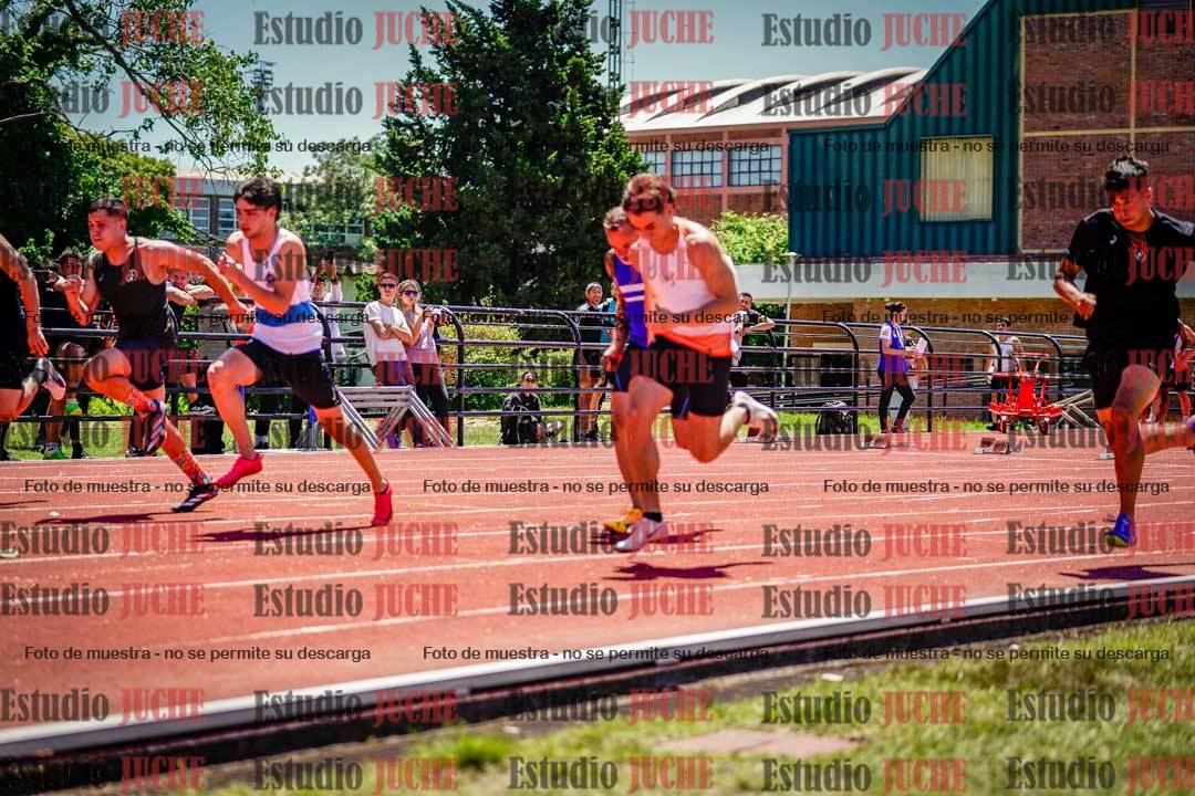 Fotos de los 100 m llanos de varones