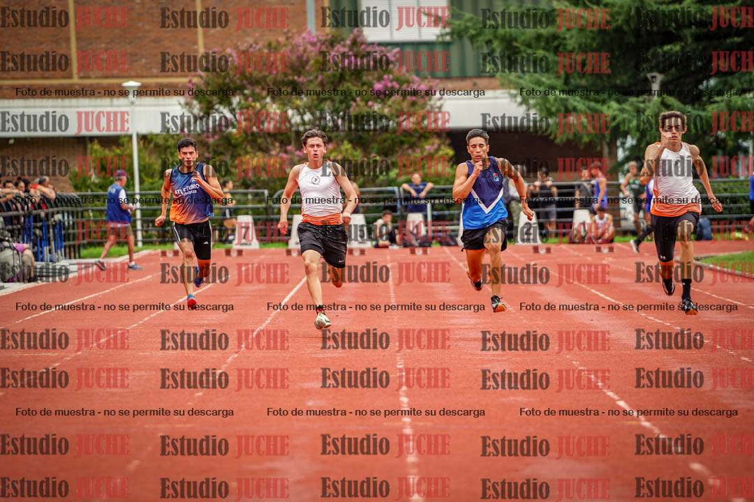Fotos de los 100 m llanos de varones