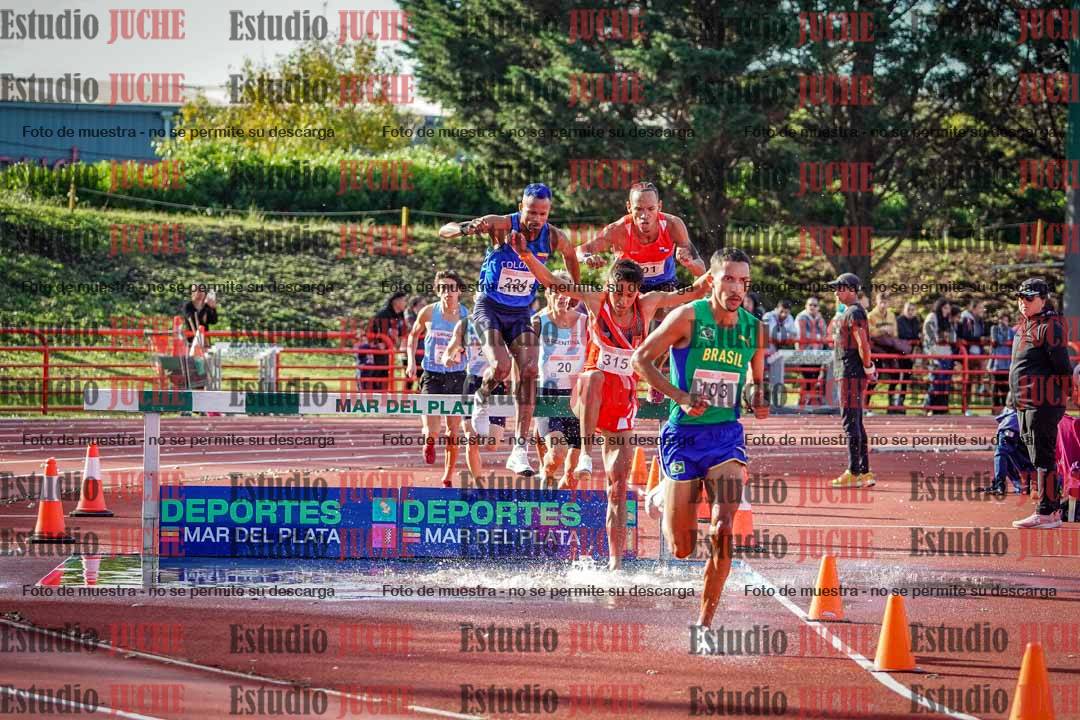Fotos de los 3000 m con obstáculos de varones
