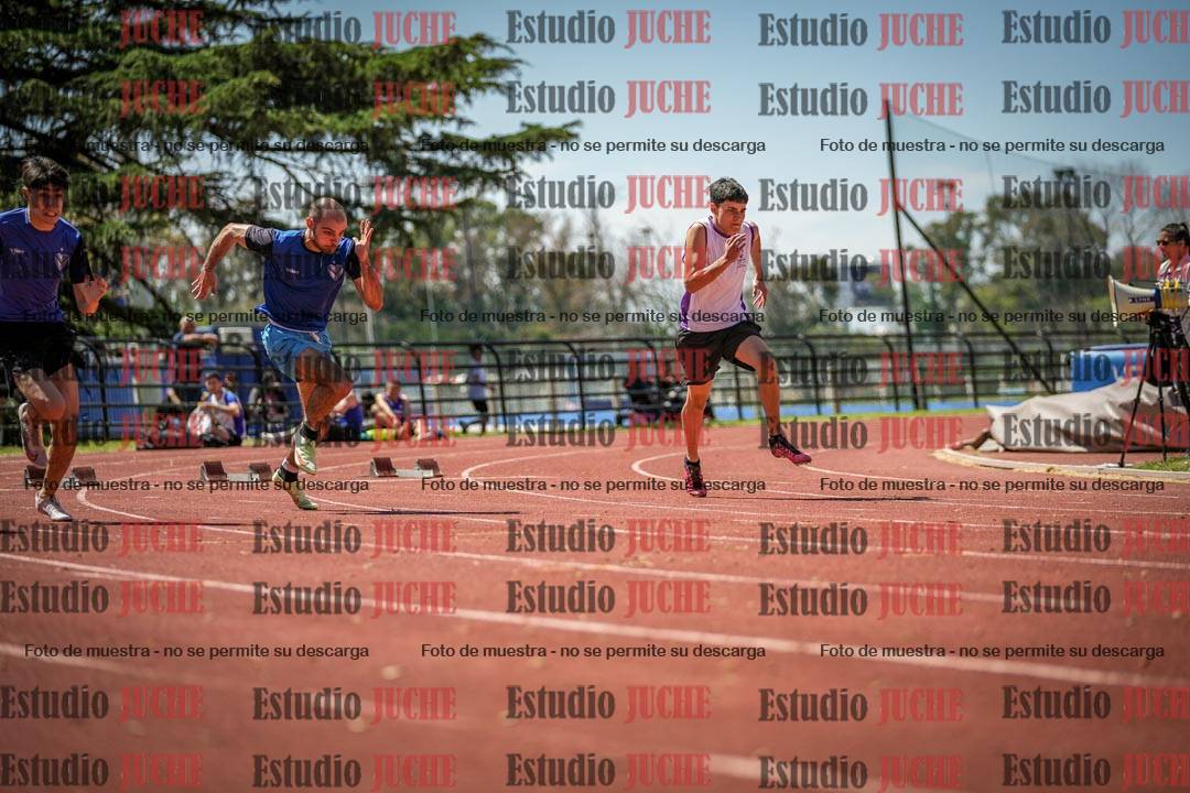 Fotos de los 100 m llanos de varones