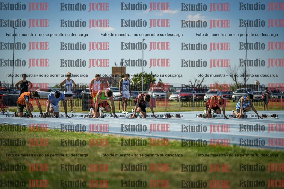 Fotos de los 100 m llanos de varones