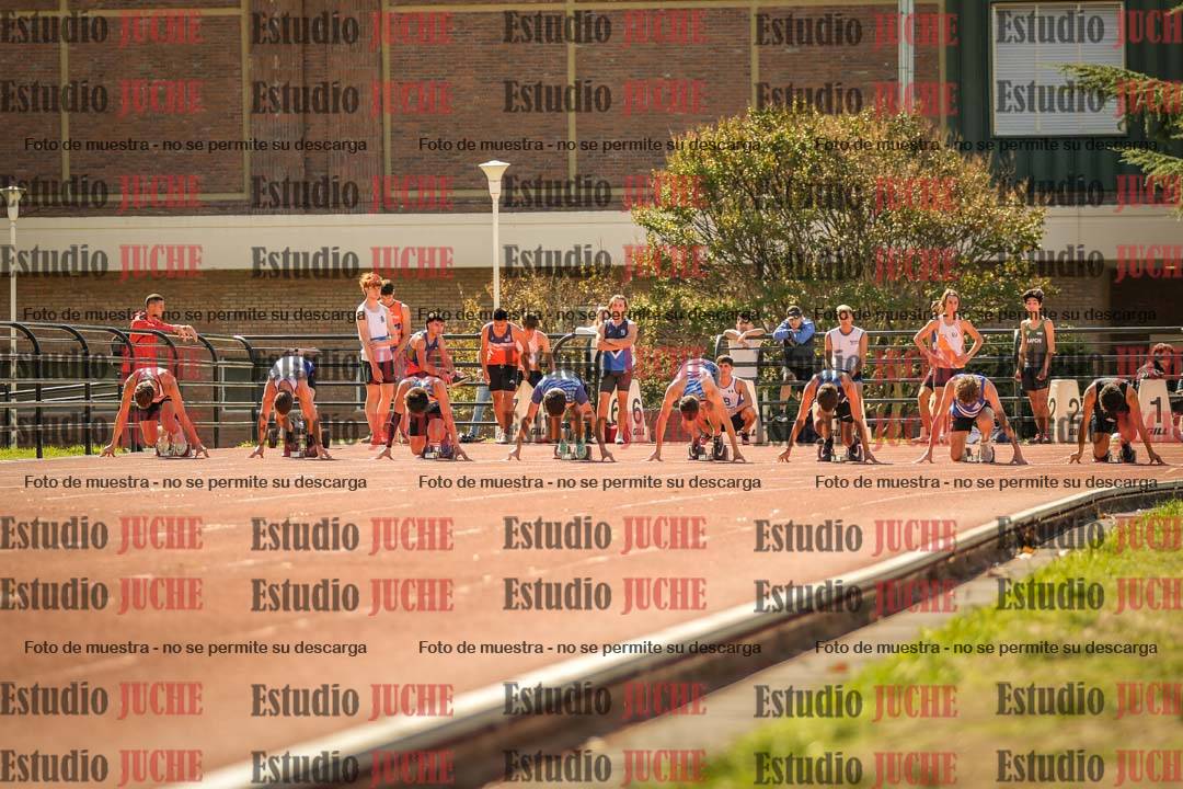 Fotos de los 100 m llanos de varones