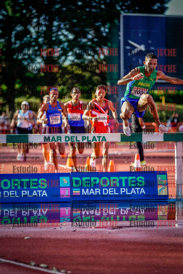 Fotos de los 3000 m con obstáculos de varones