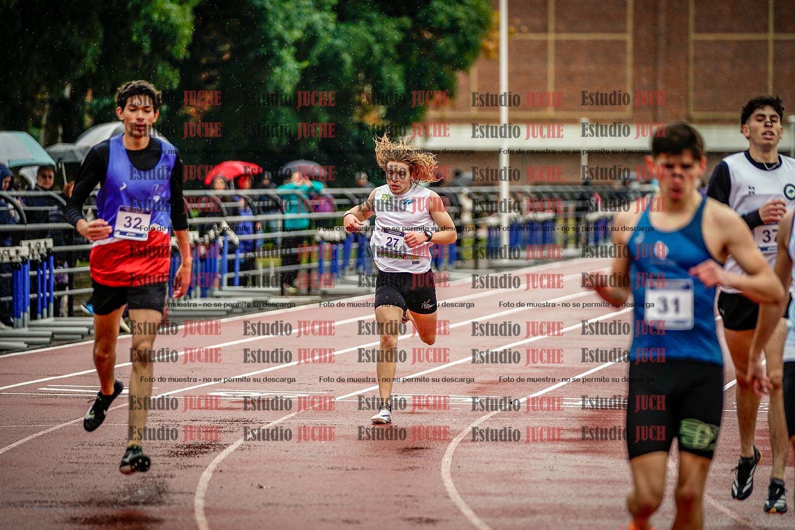 Fotos de los 400 m de varones