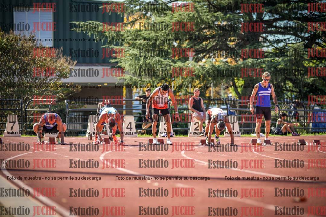 Fotos de los 100 m llanos de varones