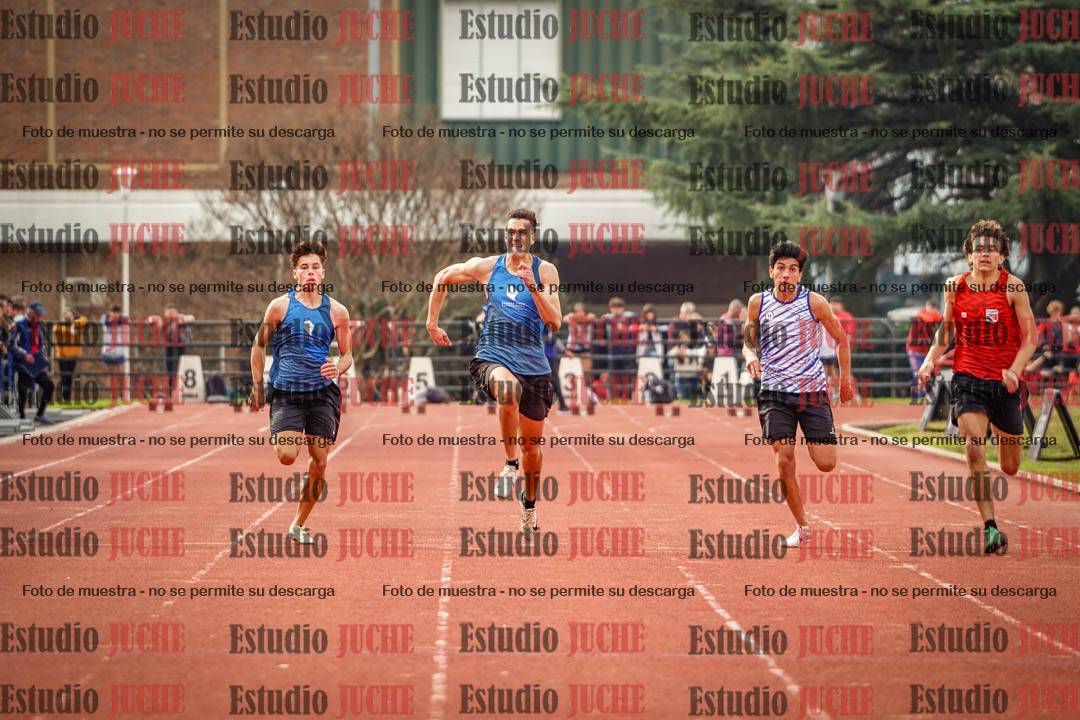 Fotos de los 100 m llanos de varones - decatlón 1