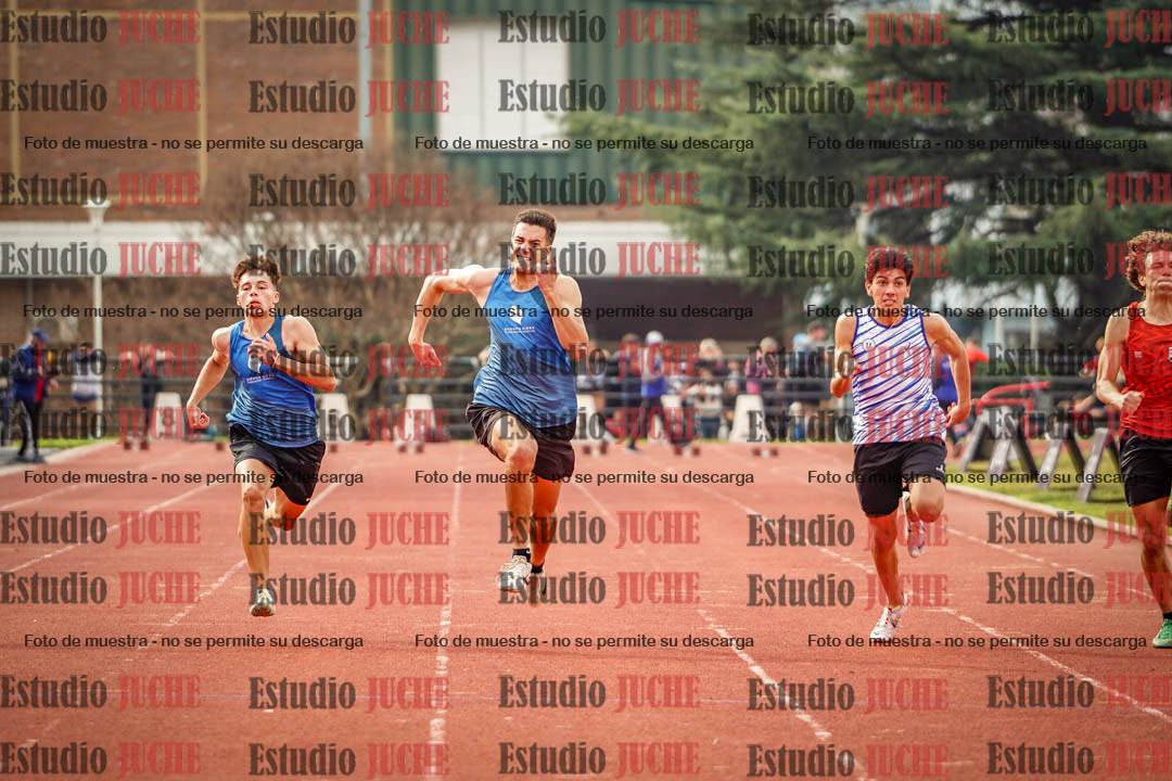 Fotos de los 100 m llanos de varones - decatlón 1