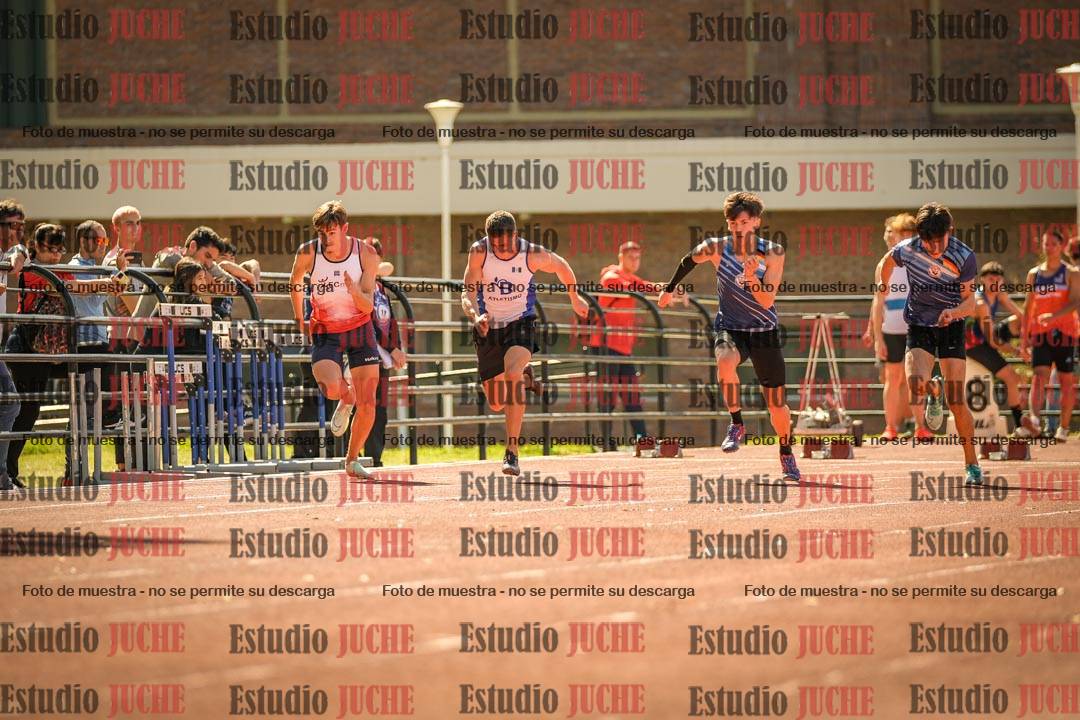 Fotos de los 100 m llanos de varones