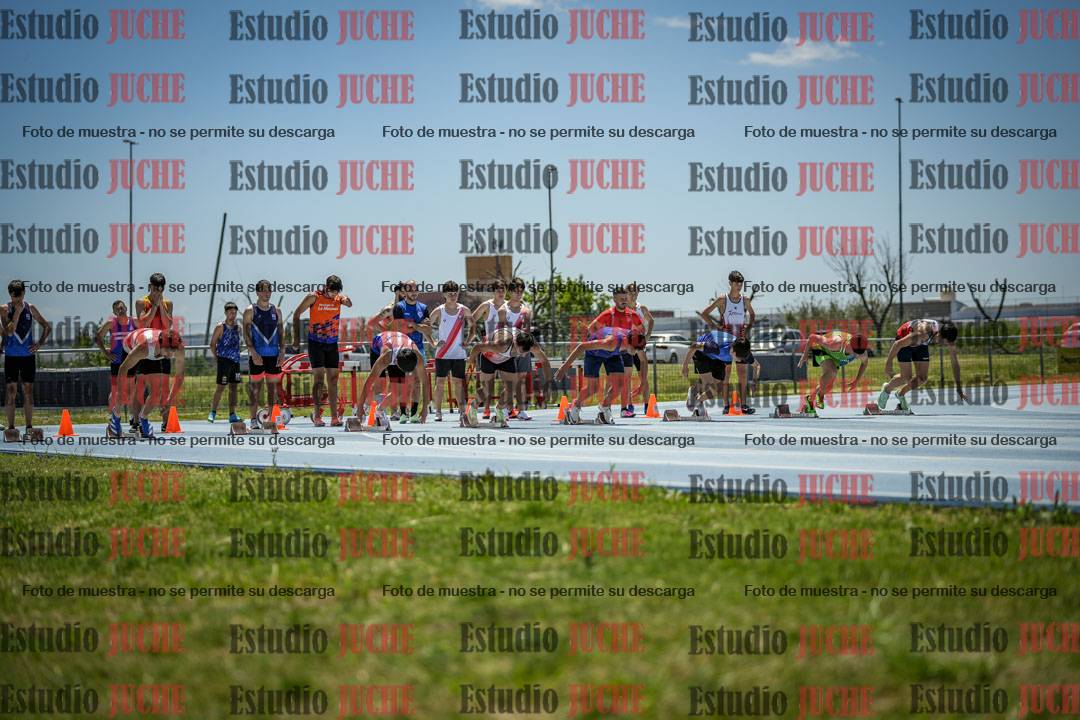 Fotos de los 100 m llanos de varones