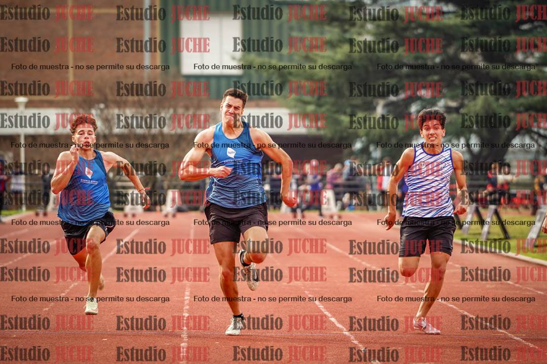 Fotos de los 100 m llanos de varones - decatlón 1