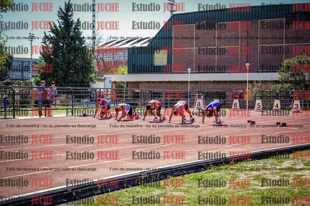 Fotos de los 100 m llanos de varones