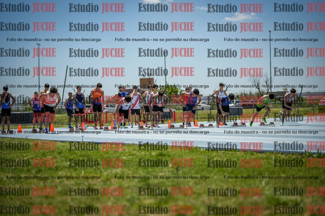 Fotos de los 100 m llanos de varones