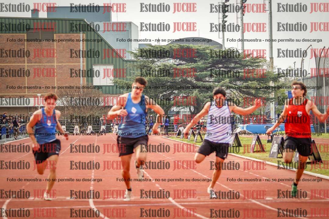 Fotos de los 100 m llanos de varones - decatlón 1