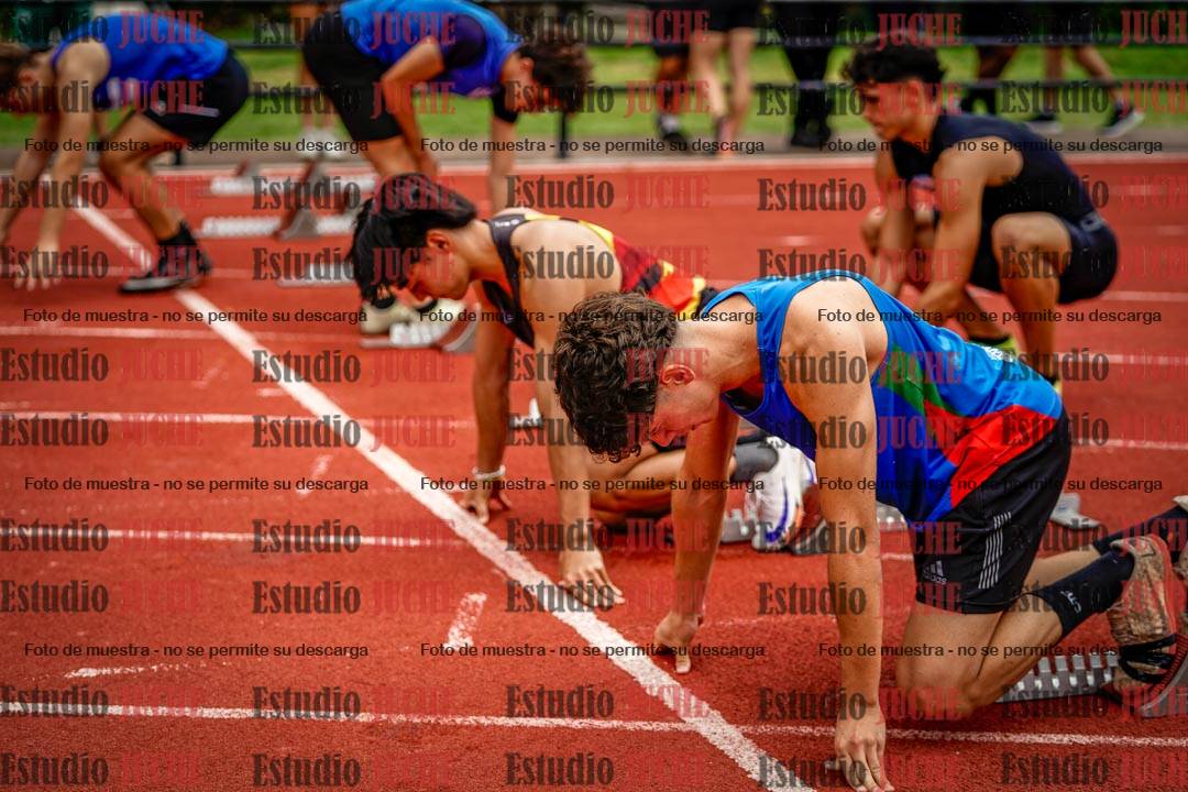 Fotos de los 100 m llanos de varones