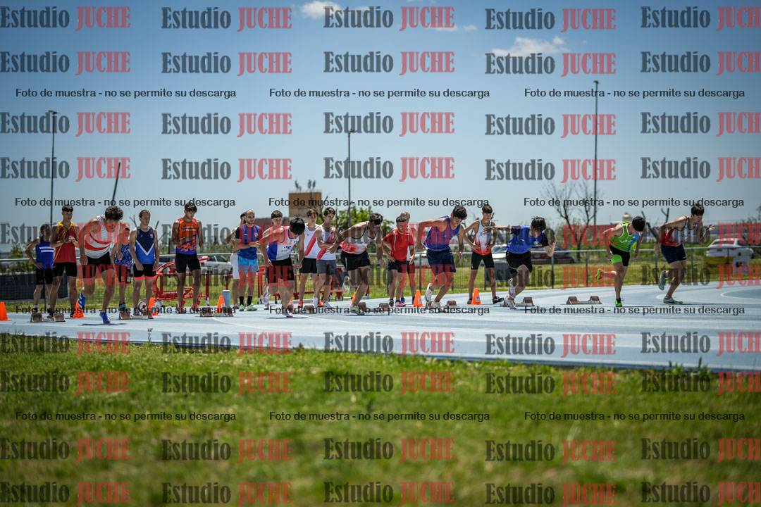 Fotos de los 100 m llanos de varones