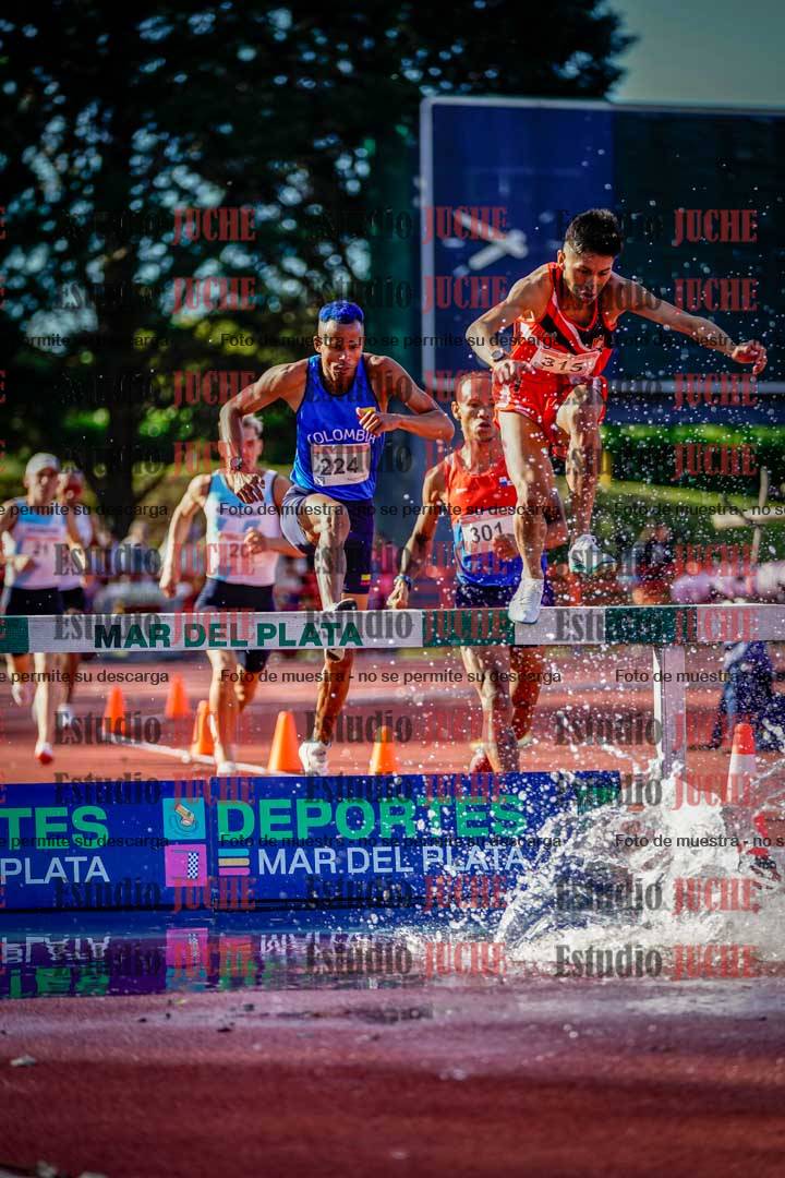 Fotos de los 3000 m con obstáculos de varones