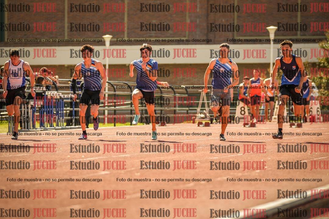 Fotos de los 100 m llanos de varones