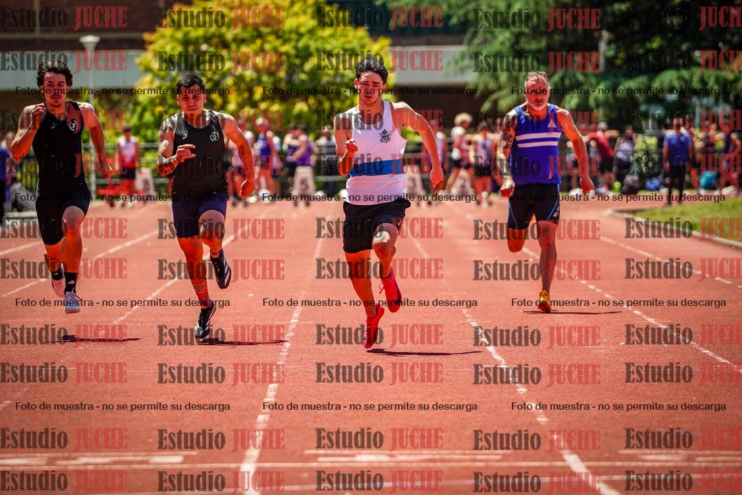 Fotos de los 100 m llanos de varones
