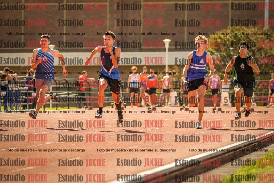 Fotos de los 100 m llanos de varones