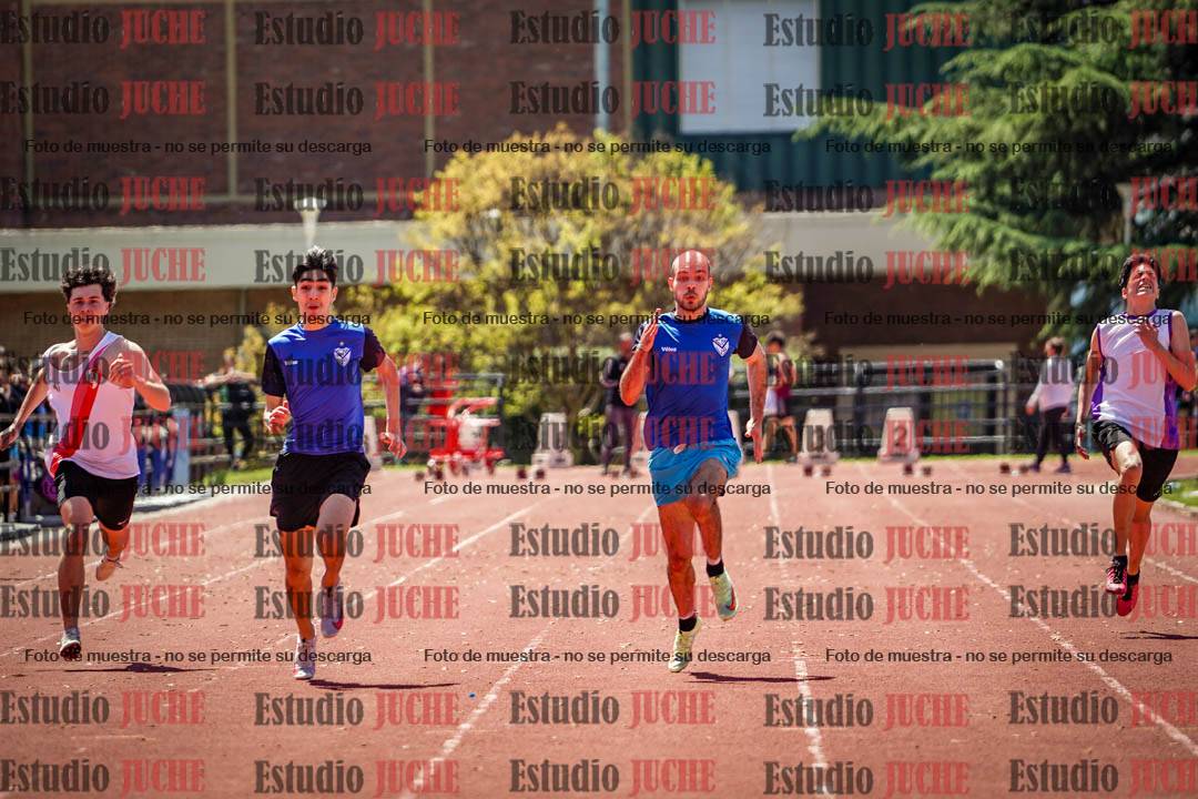 Fotos de los 100 m llanos de varones