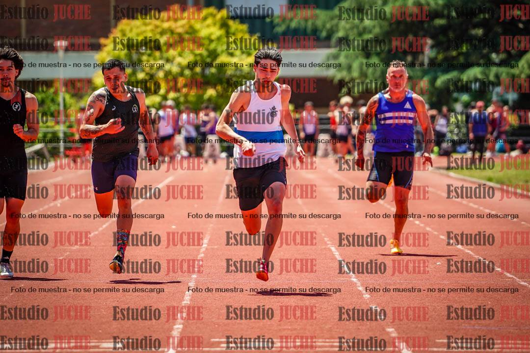 Fotos de los 100 m llanos de varones