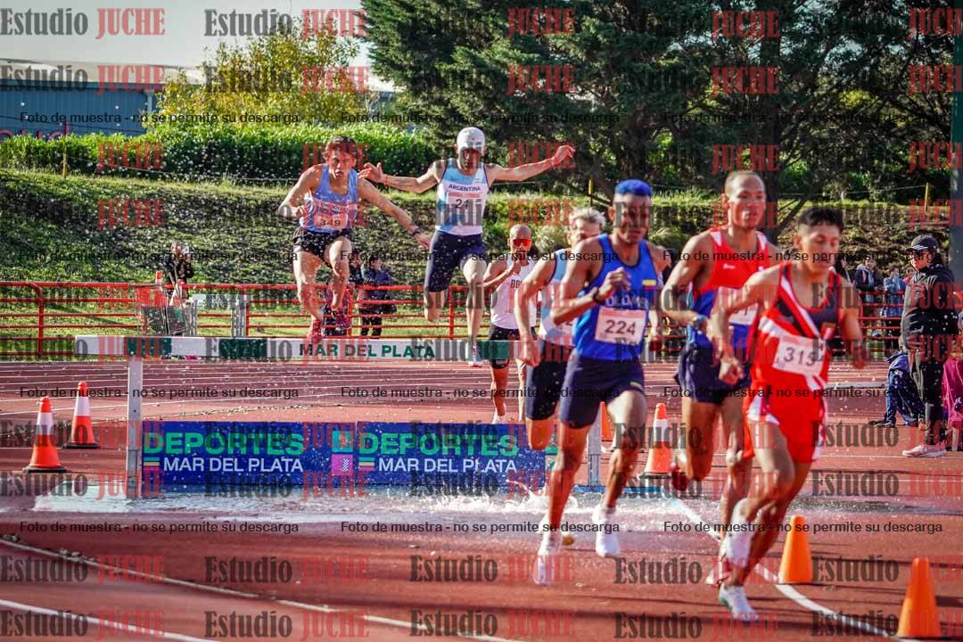 Fotos de los 3000 m con obstáculos de varones