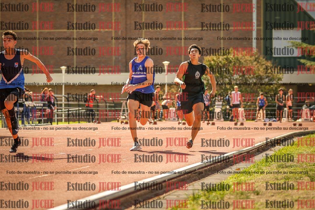 Fotos de los 100 m llanos de varones