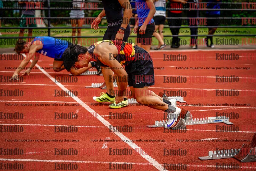 Fotos de los 100 m llanos de varones