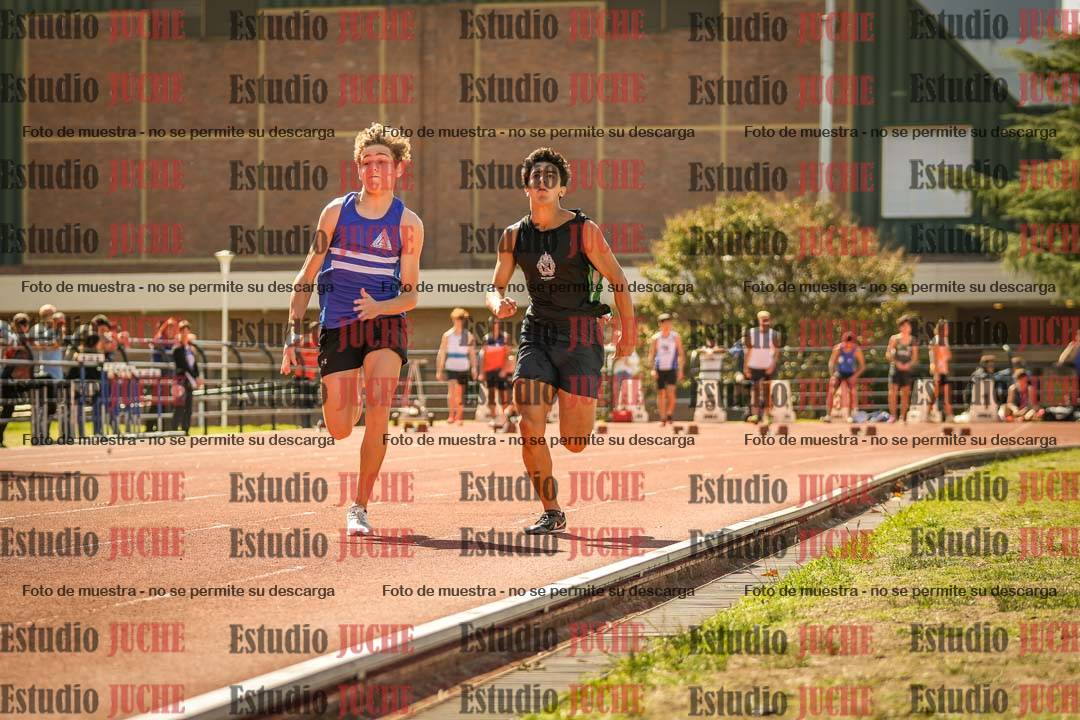 Fotos de los 100 m llanos de varones