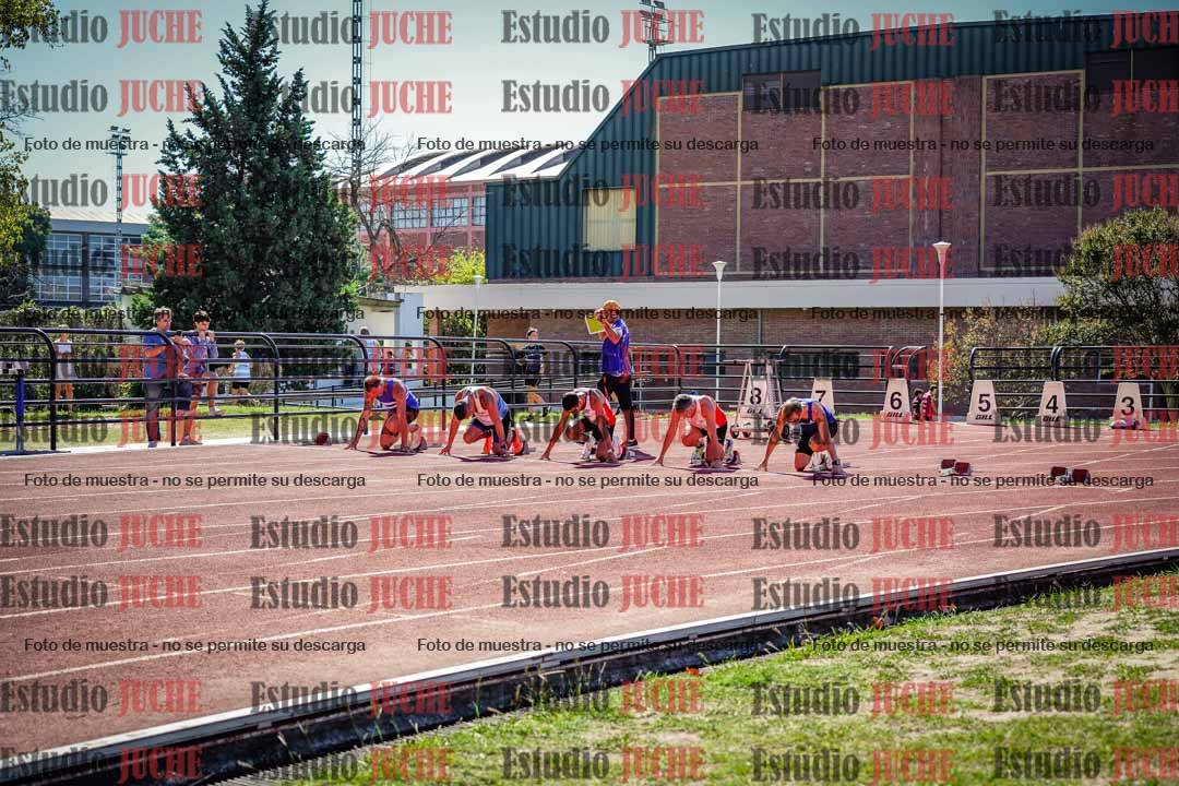 Fotos de los 100 m llanos de varones