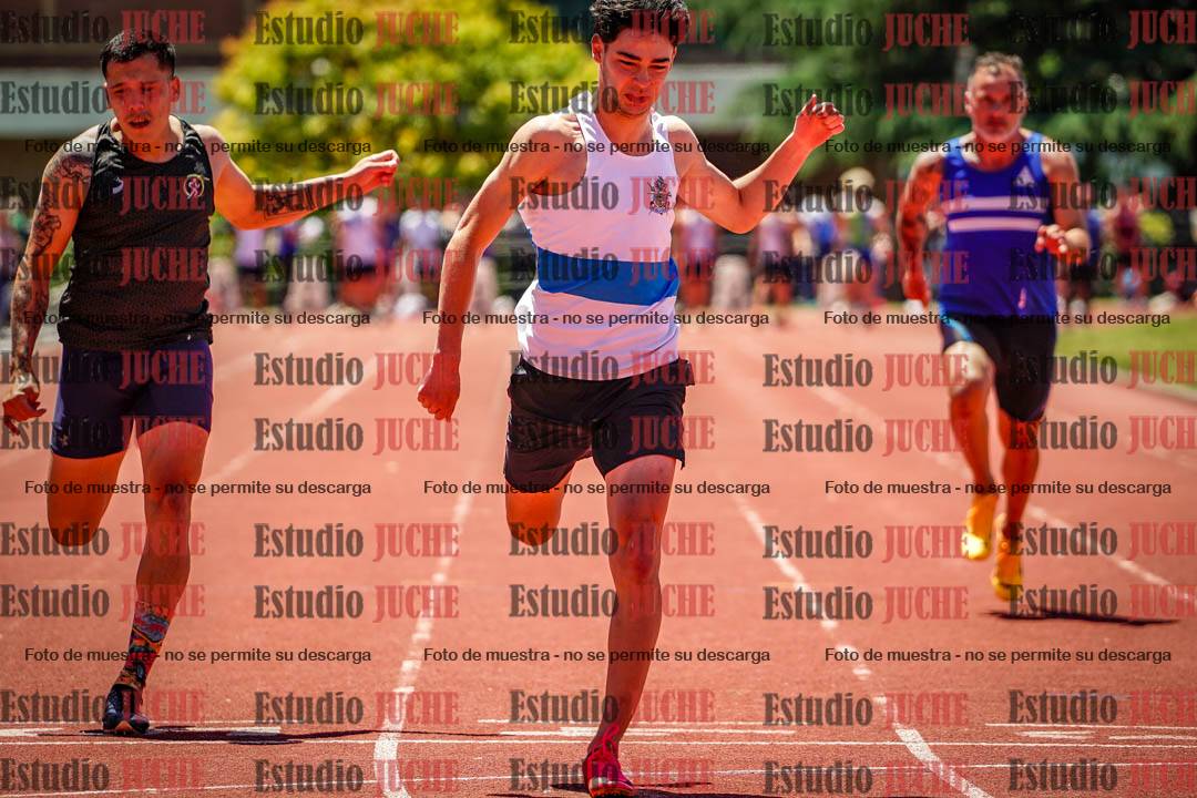Fotos de los 100 m llanos de varones