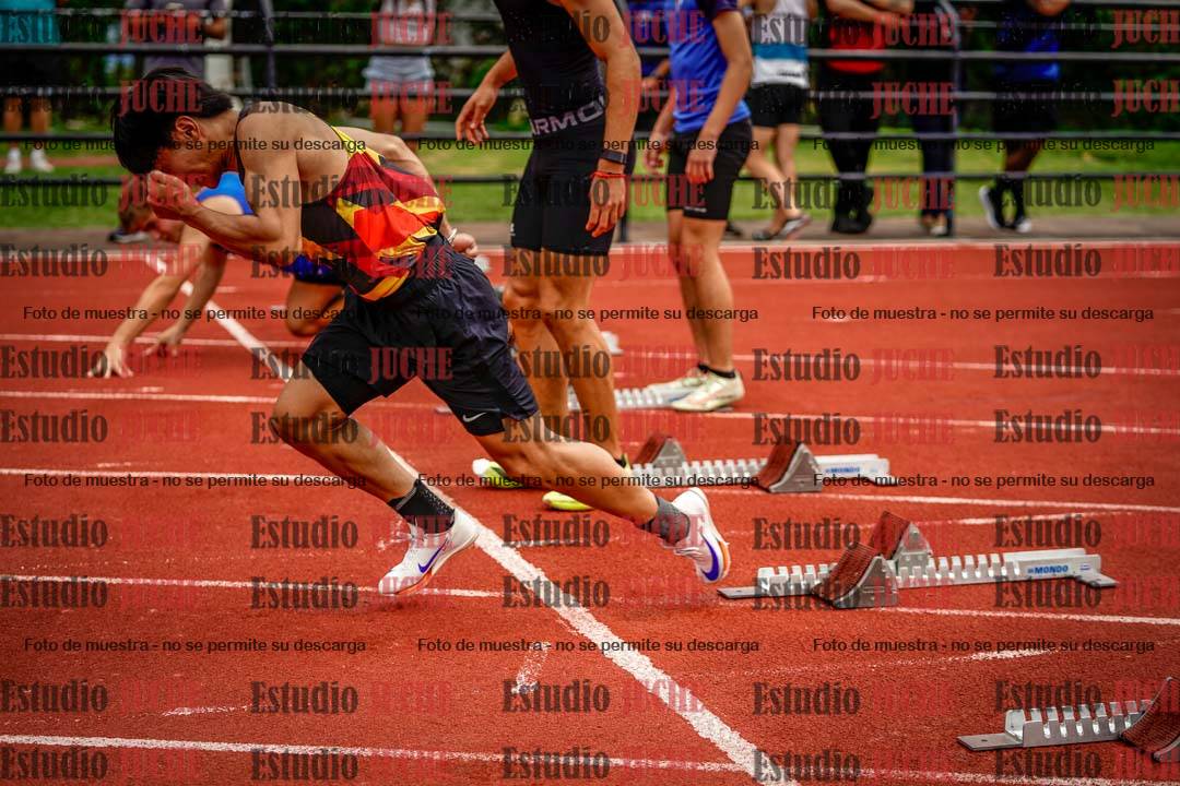 Fotos de los 100 m llanos de varones