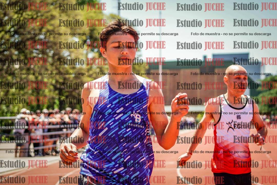 Fotos de los 100 m llanos de varones