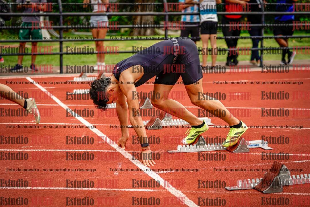 Fotos de los 100 m llanos de varones