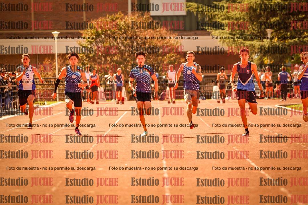 Fotos de los 100 m llanos de varones