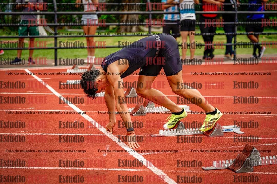 Fotos de los 100 m llanos de varones