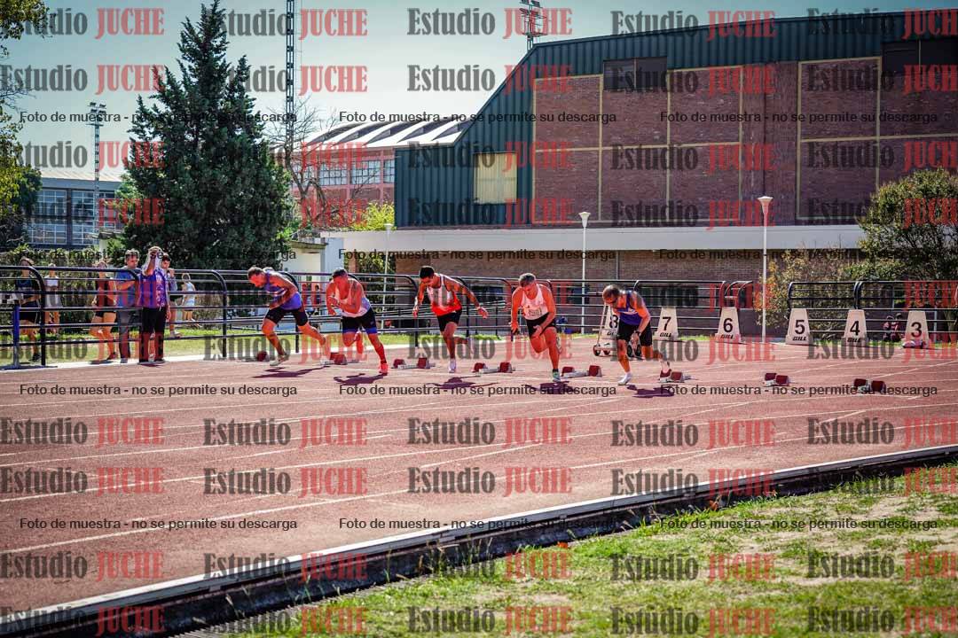 Fotos de los 100 m llanos de varones